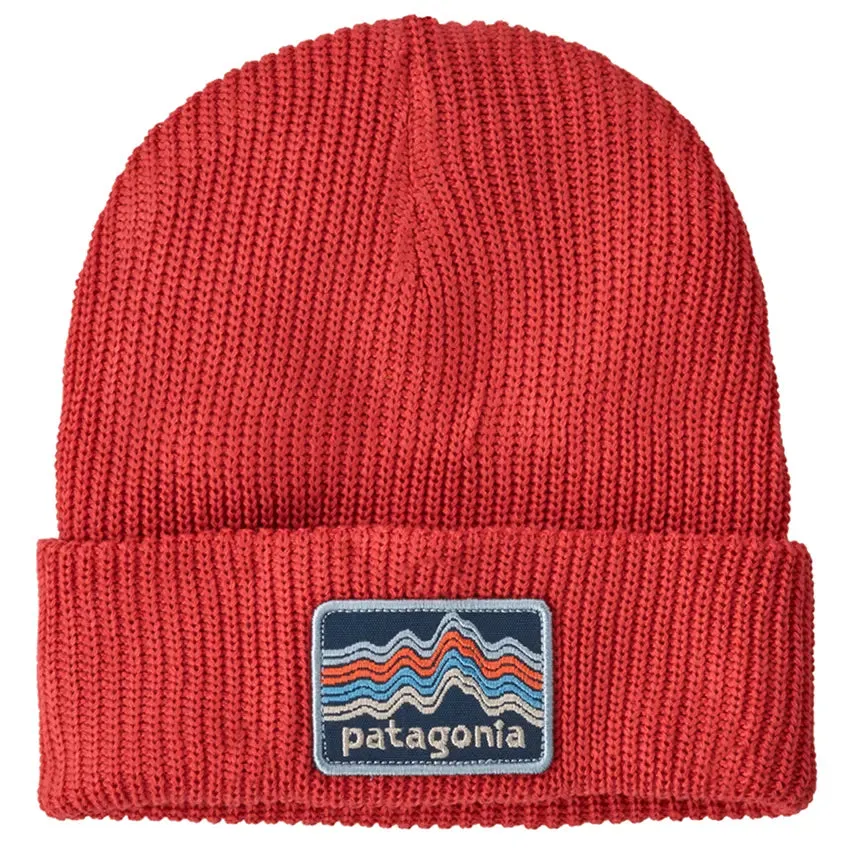 Kids' Logo Beanie - Ridge Rise Stripe: Sumac Red