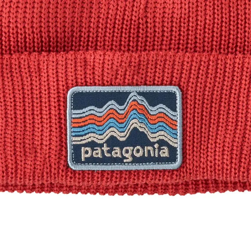 Kids' Logo Beanie - Ridge Rise Stripe: Sumac Red