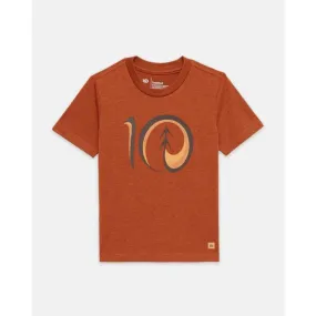 Kids Logo T-Shirt from tentree's Artist Series in Toffee/Buckskin