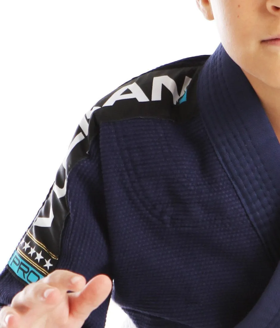 Youth Pro Light Jiu Jitsu Gi in Navy Blue