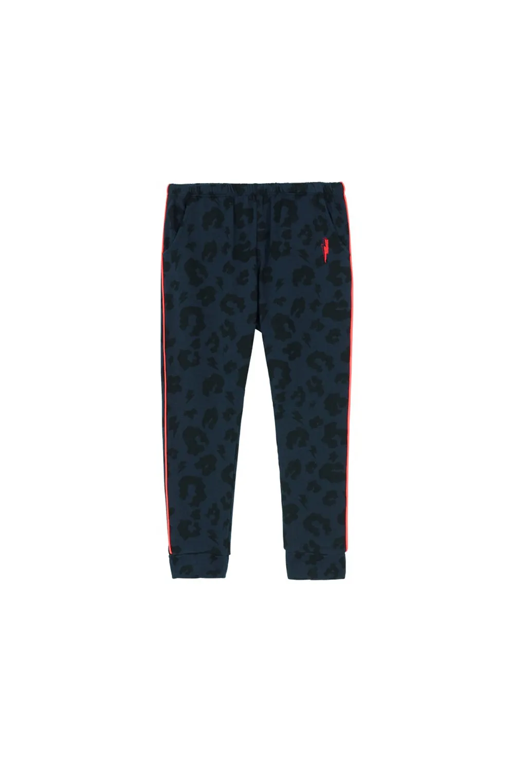 Kids Navy Leopard Joggers