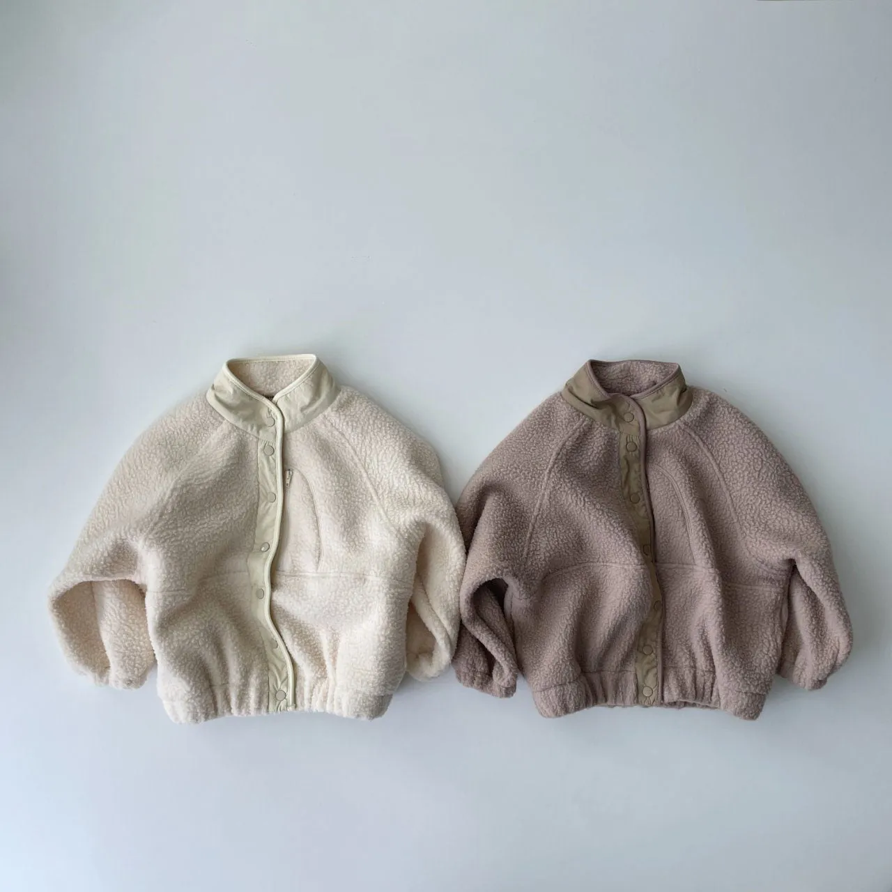 Kids Oversized Fleece Button Jacket (2-7y) - 2 Colors