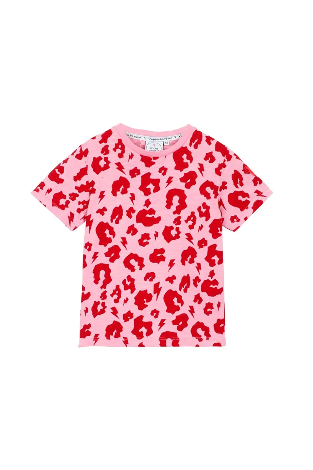 Kids Pink with Red Leopard T-Shirt