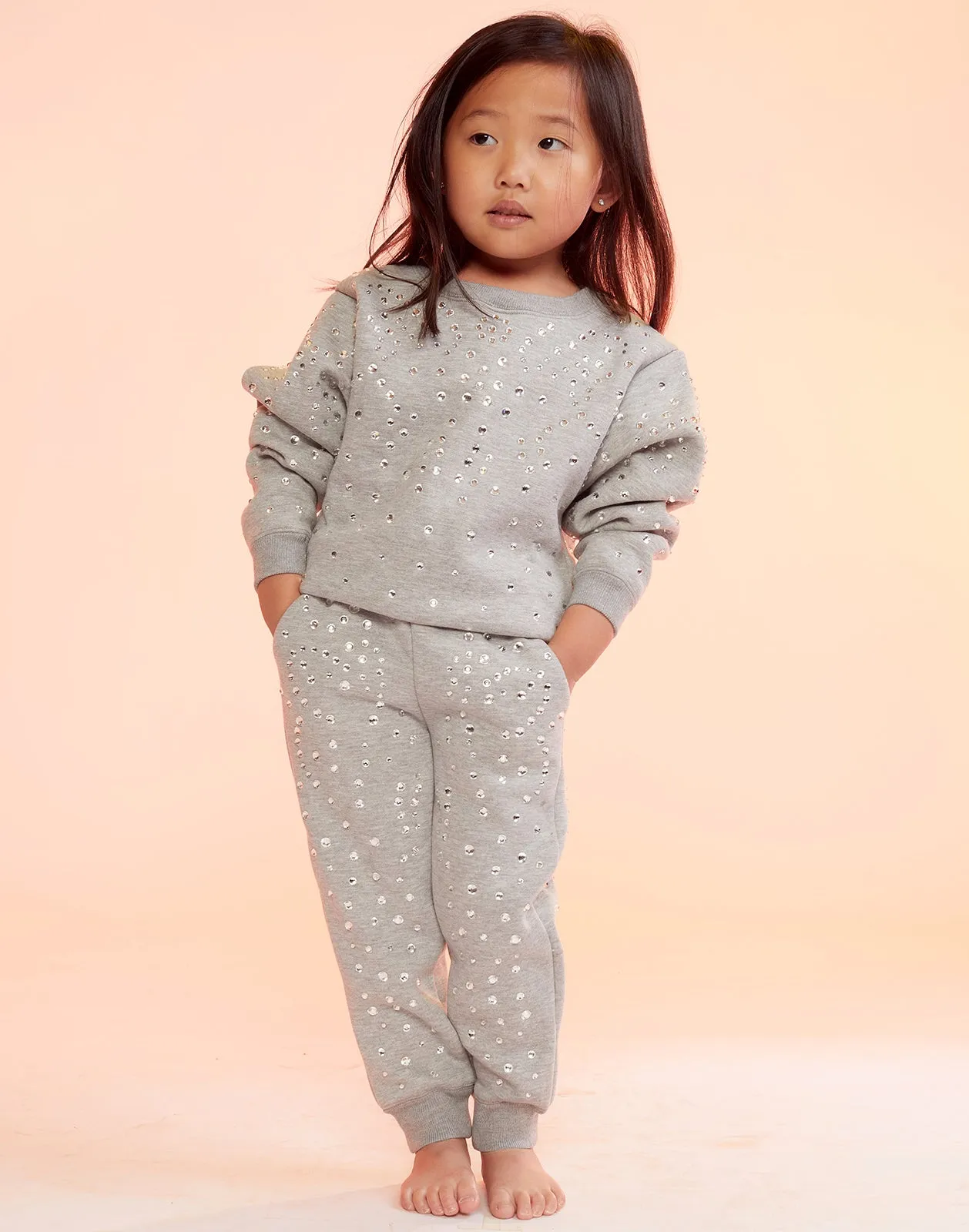 Children's Rhinestone Jogging Pants