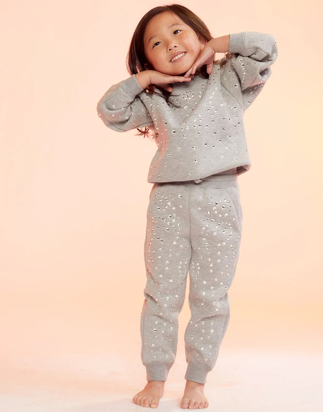 Children's Rhinestone Jogging Pants