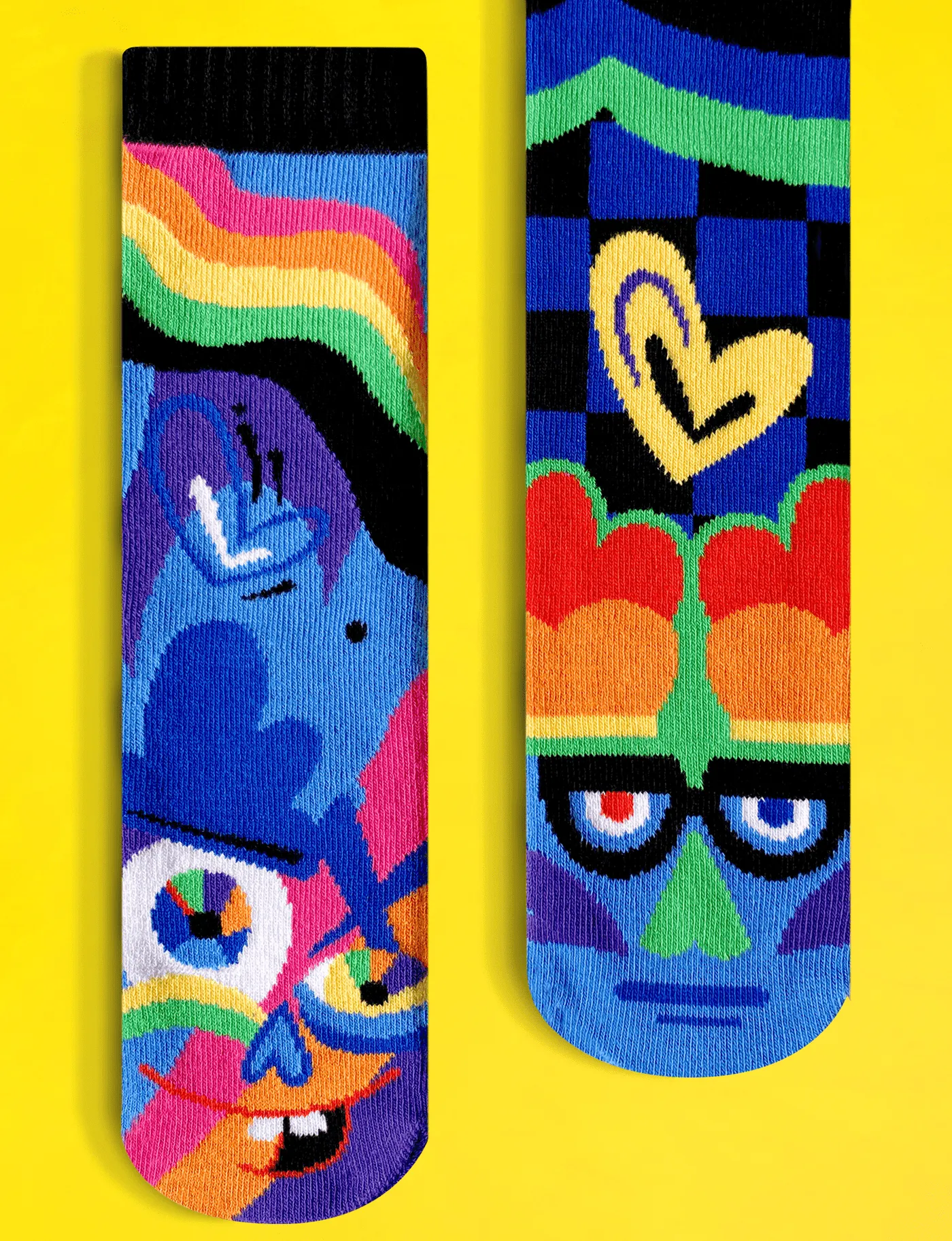 KIDS SILLY & SERIOUS NO SLIP SOCKS *