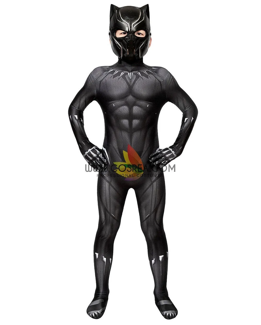 Youth Black Panther Digital Print Costume