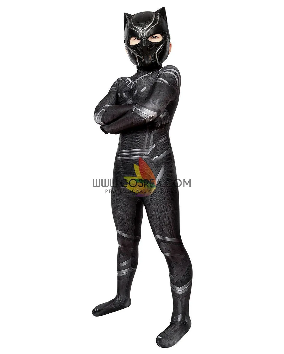 Kids Black Panther Civil War Cosplay Costume