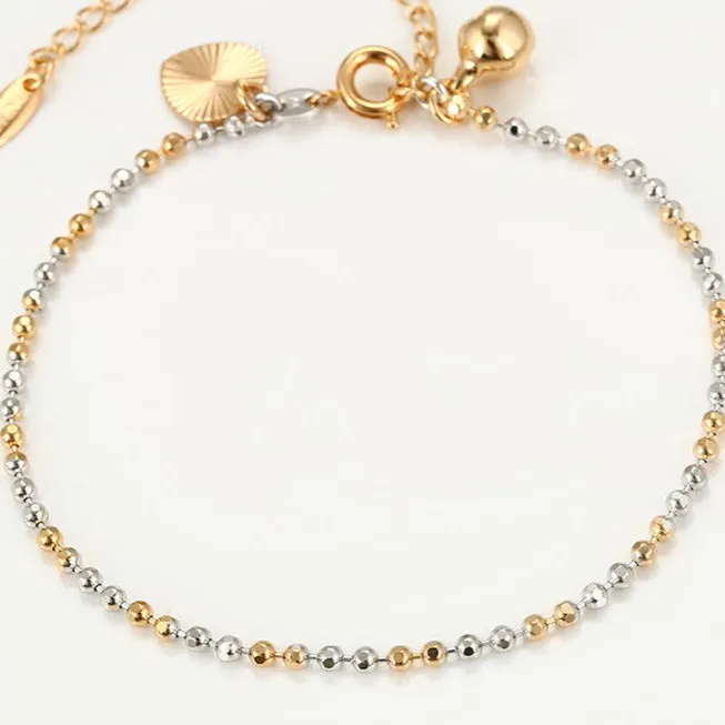 Golde Anklet with Heart Design