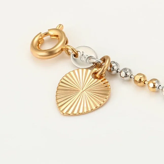 Golde Anklet with Heart Design