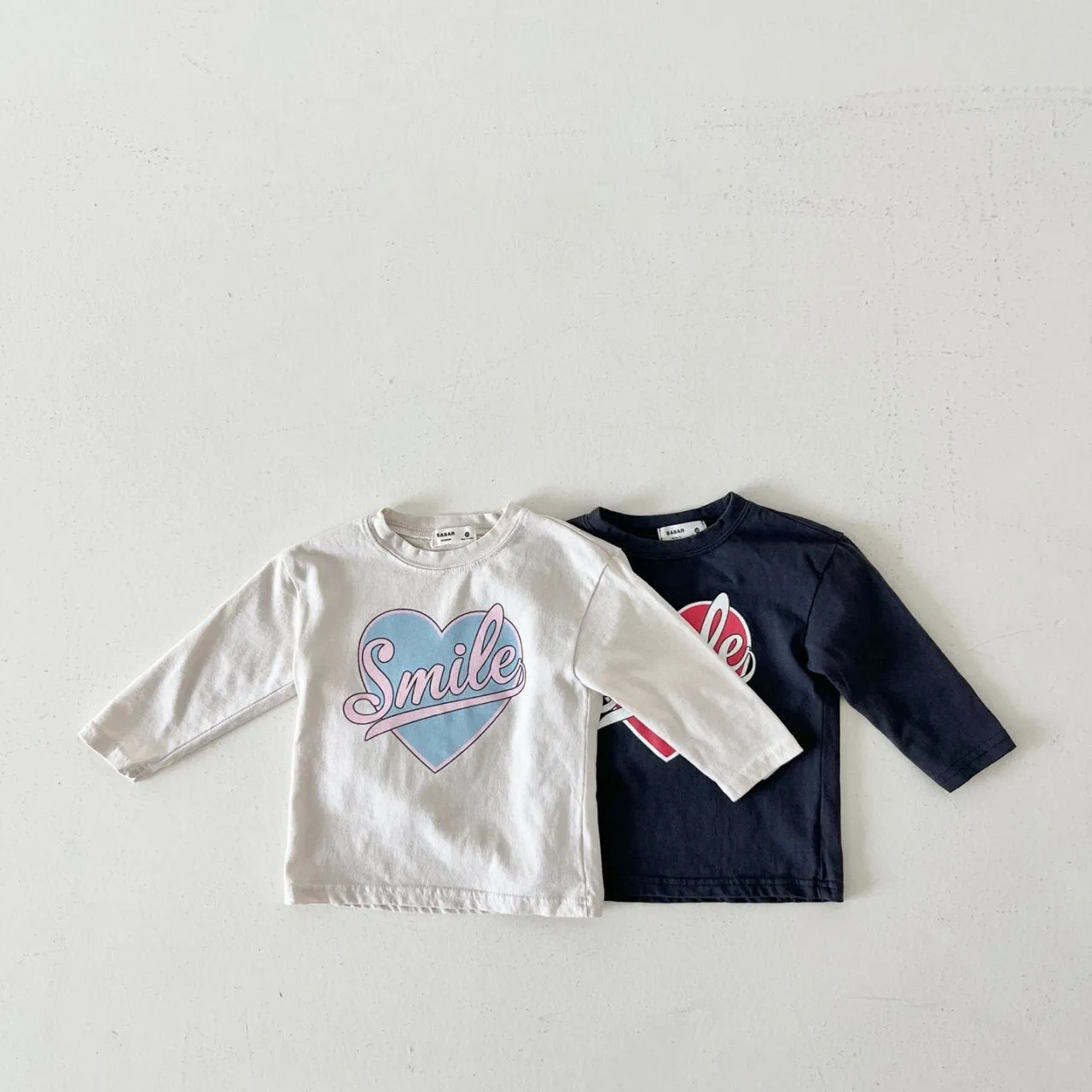 Kids Smile in Heart Long Sleeve Top (2-7y) - 2 Colors