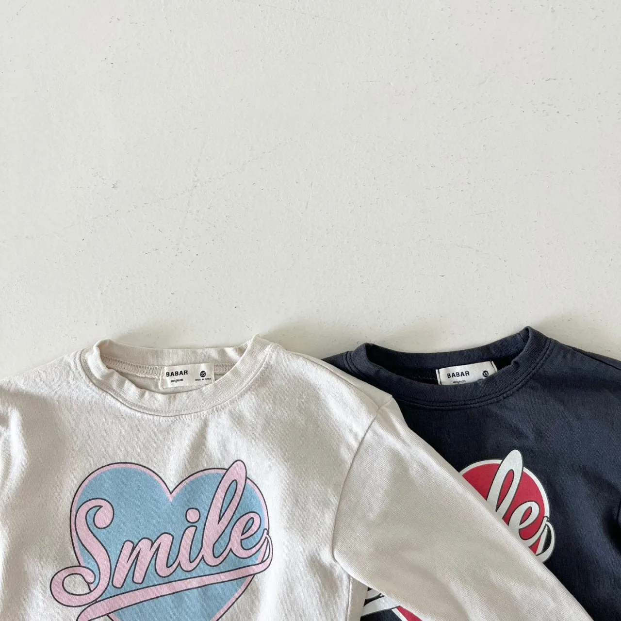 Kids Smile in Heart Long Sleeve Top (2-7y) - 2 Colors