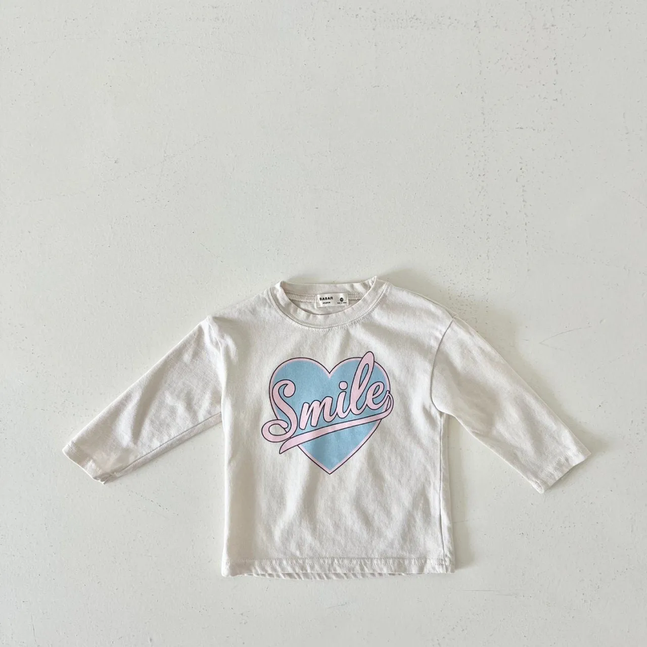 Kids Smile in Heart Long Sleeve Top (2-7y) - 2 Colors