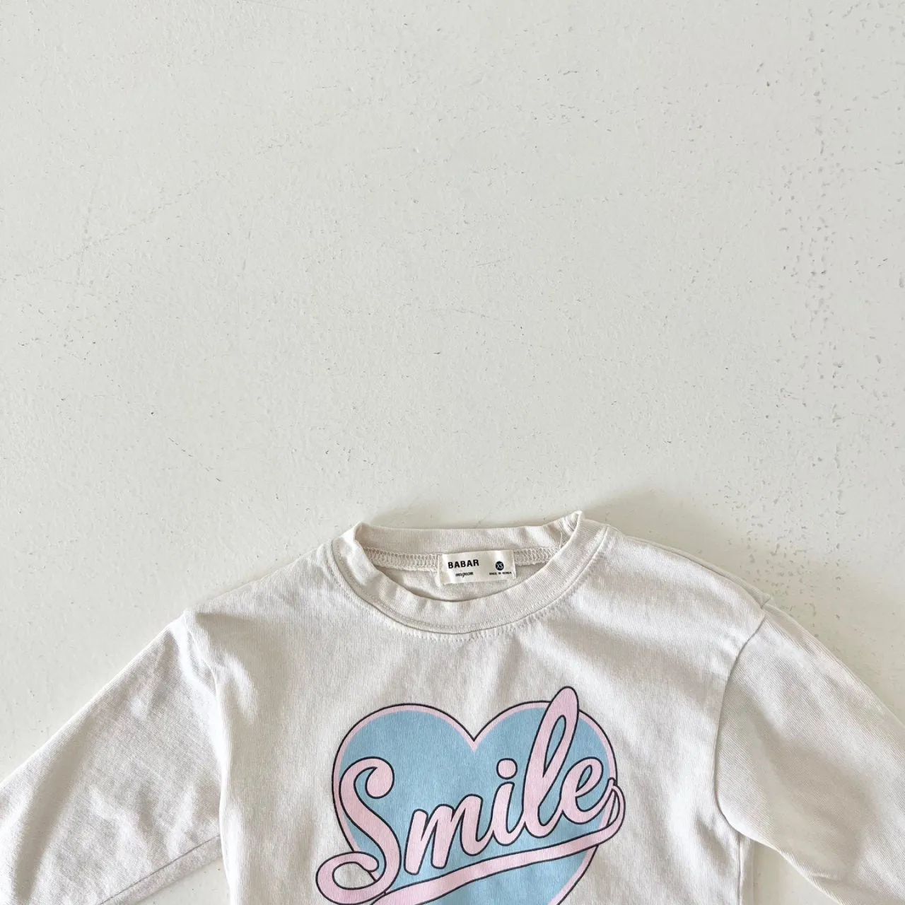 Kids Smile in Heart Long Sleeve Top (2-7y) - 2 Colors