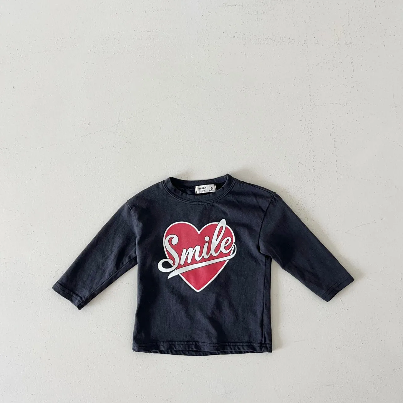 Kids Smile in Heart Long Sleeve Top (2-7y) - 2 Colors