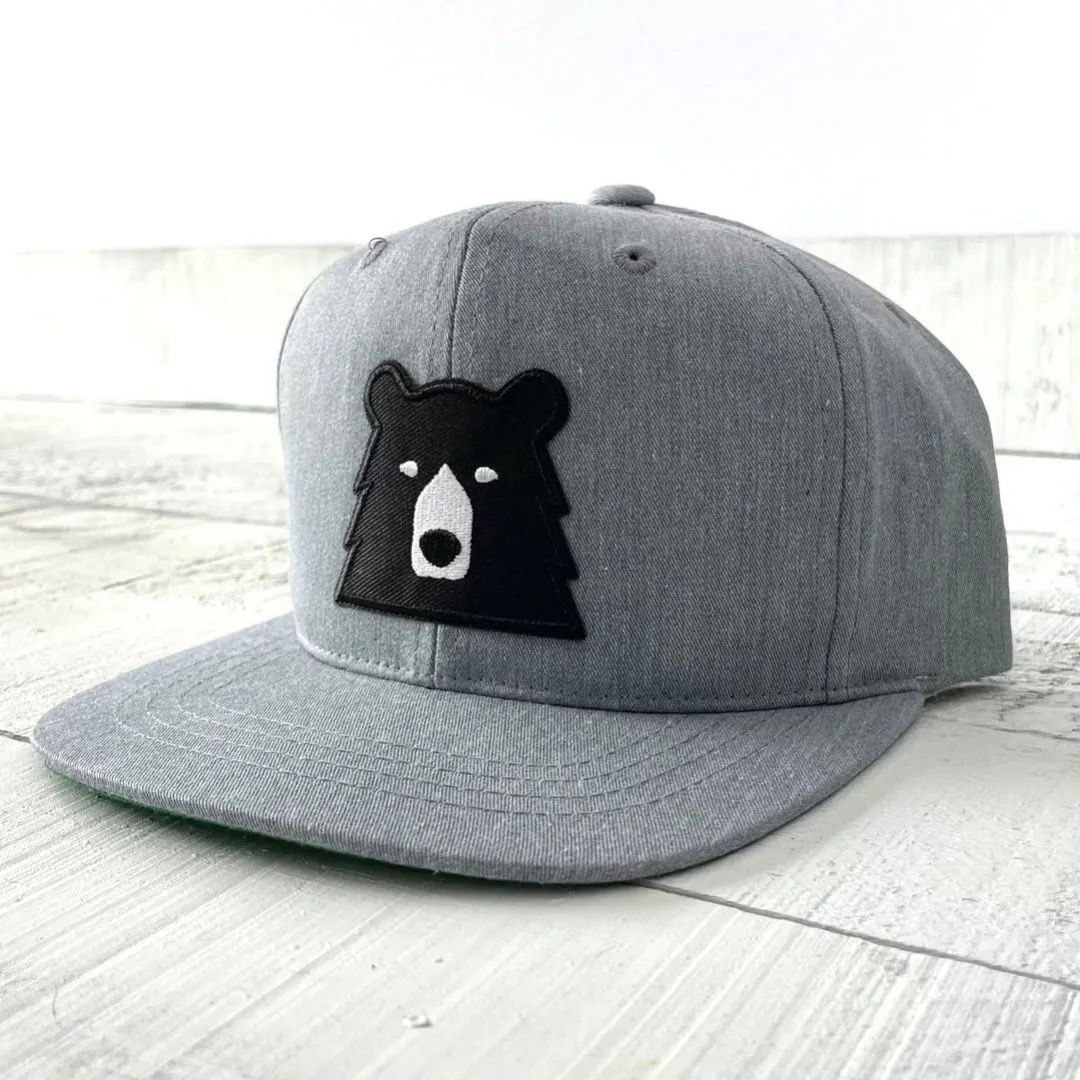 Kids Snapback (Heather + Black Bear)