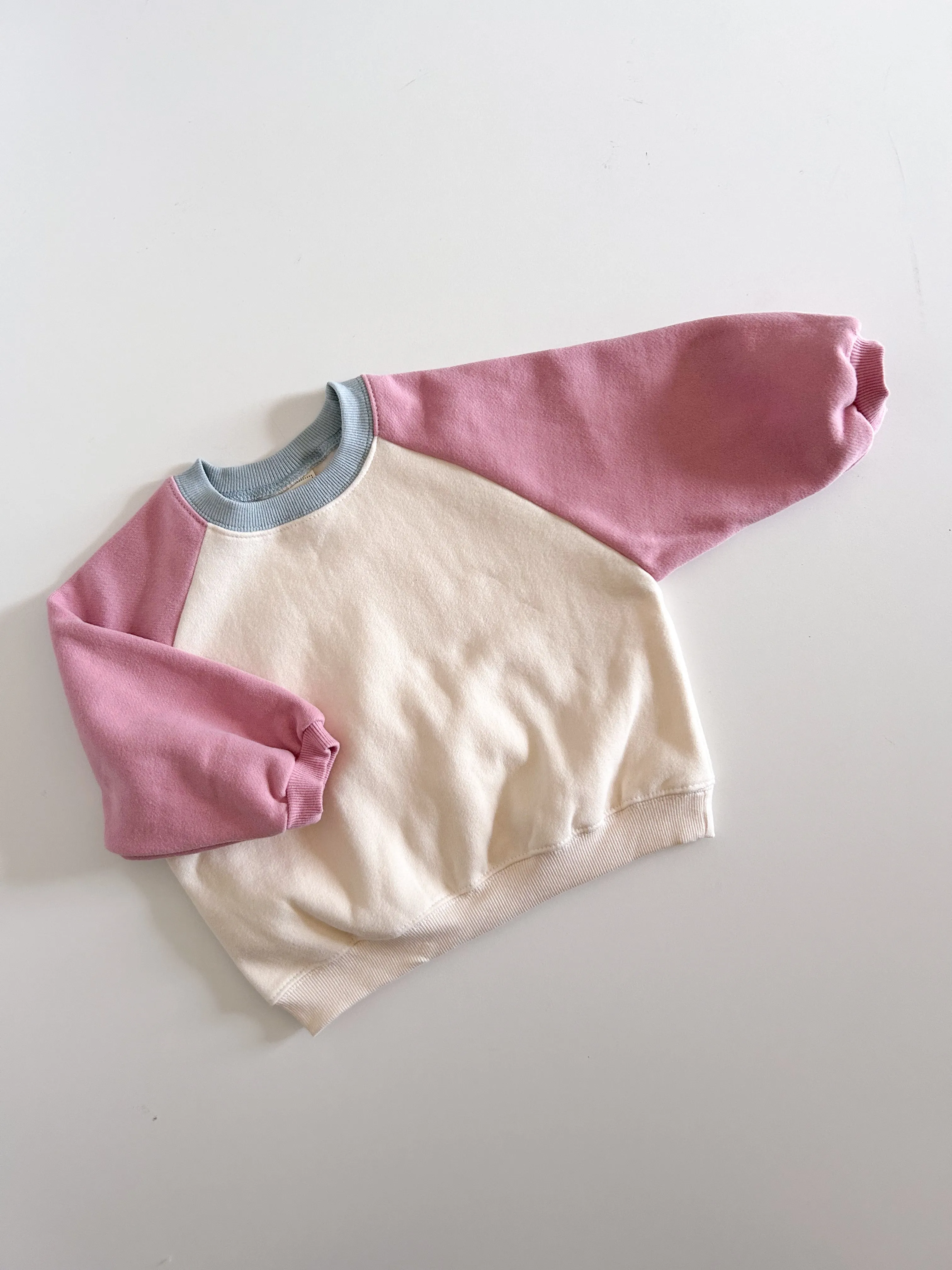 Kids Soy W24 Warm Brushed Raglan Sleeve Sweatshirt (1-6y) - 3 Colors