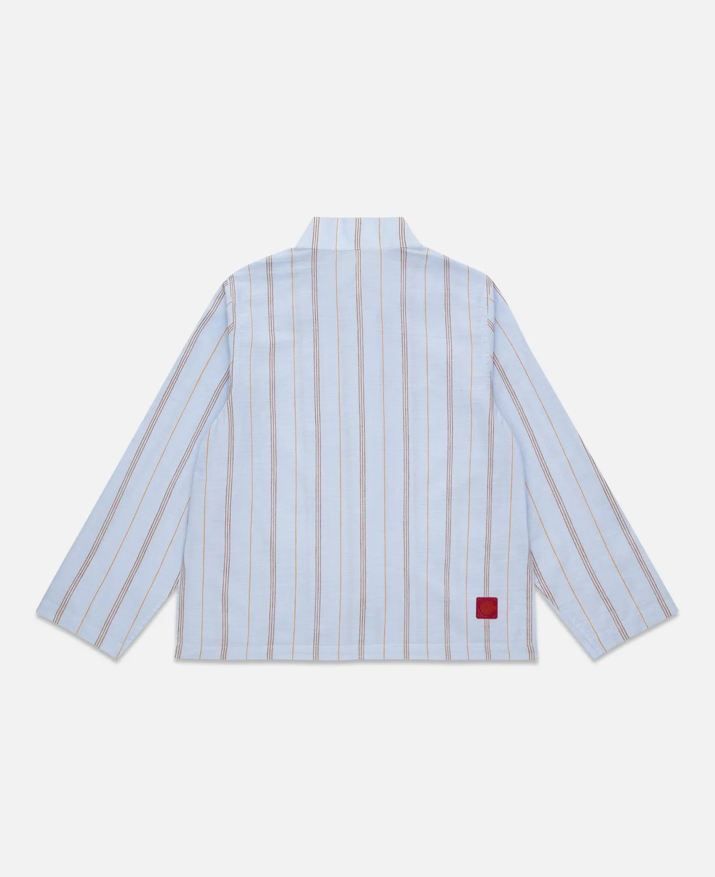 Kids Stripe Chinese Shirt (Blue)