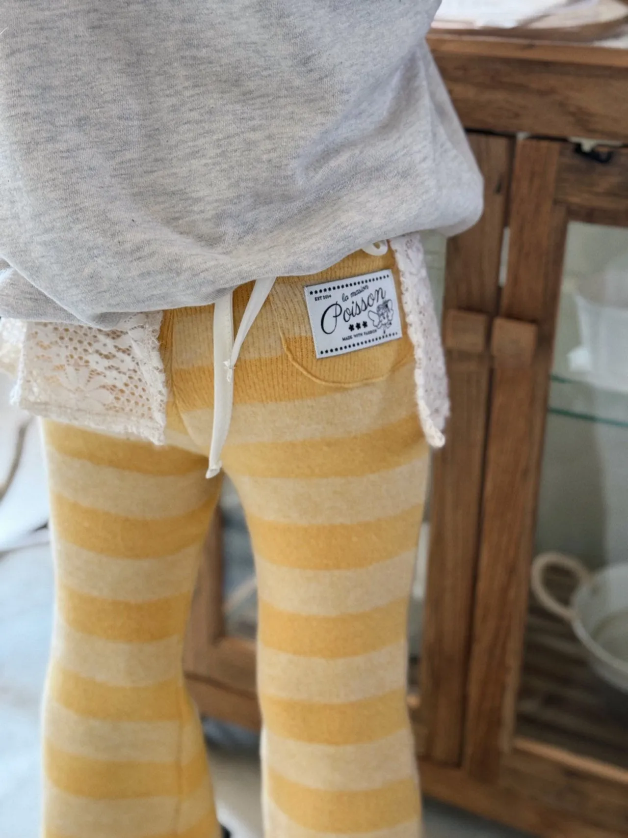 Kids Stripe Knitted Flare Pants (2-6y) - 2 Colors