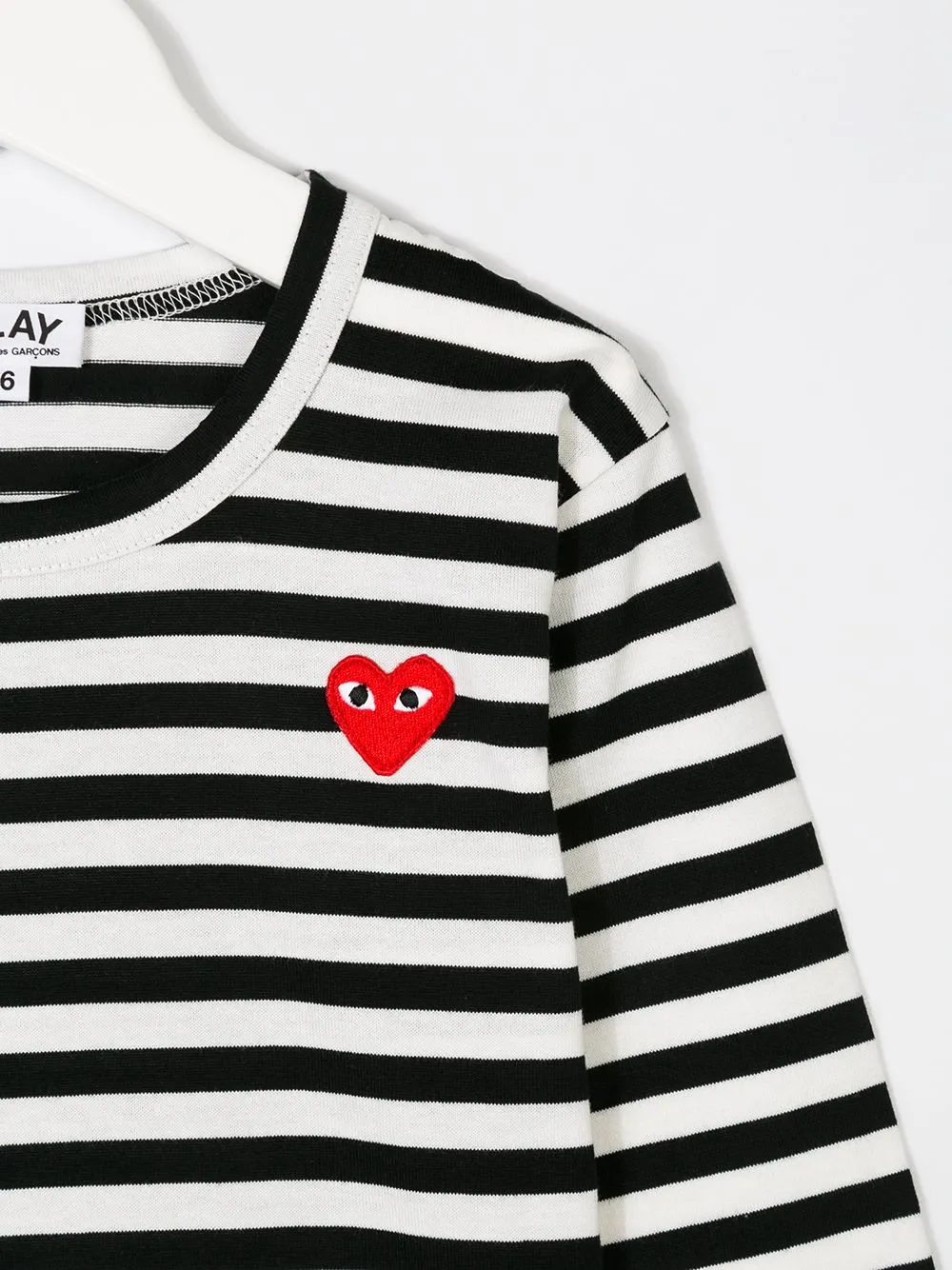 Kids Striped Play Tee - Black