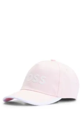 Kids' cap in cotton twill with contrast logo