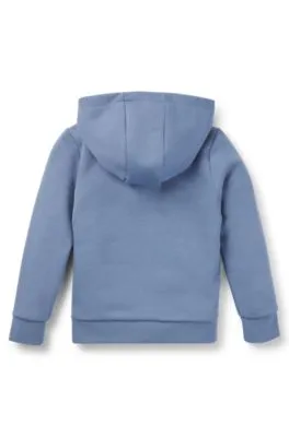 Kids' hoodie in fleece with logo