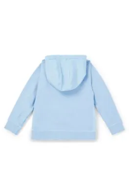 Kids' hoodie in French terry with logo print