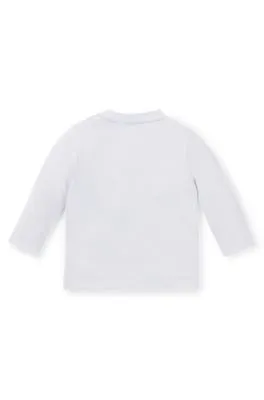 Kids' long-sleeved T-shirt in cotton with logo detail