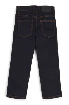 Kids' regular-fit jeans with Double B monogram rivet