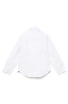 Kids' regular-fit shirt in Oxford cotton