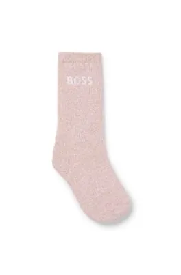 Kids' regular-length socks with contrast logo