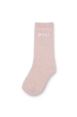 Kids' regular-length socks with contrast logo