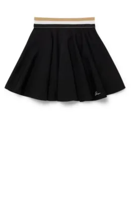 Kids' skater skirt with signature-stripe waistband