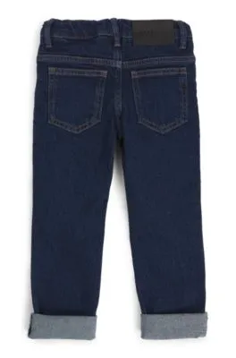 Kids' slim-fit jeans with Double B monogram rivet