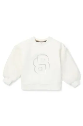 Kids' sweatshirt with metallic-effect Double B monogram