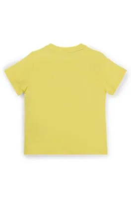 Kids' T-shirt in pure-cotton jersey with embossed logo