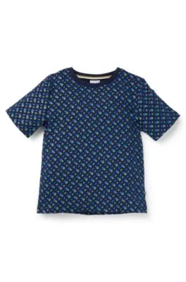 Kids' T-shirt in with monogram print