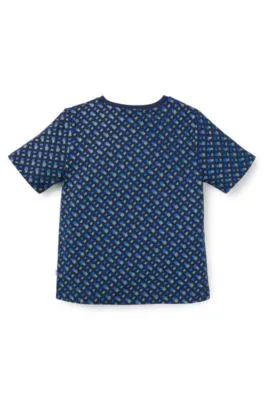 Kids' T-shirt in with monogram print