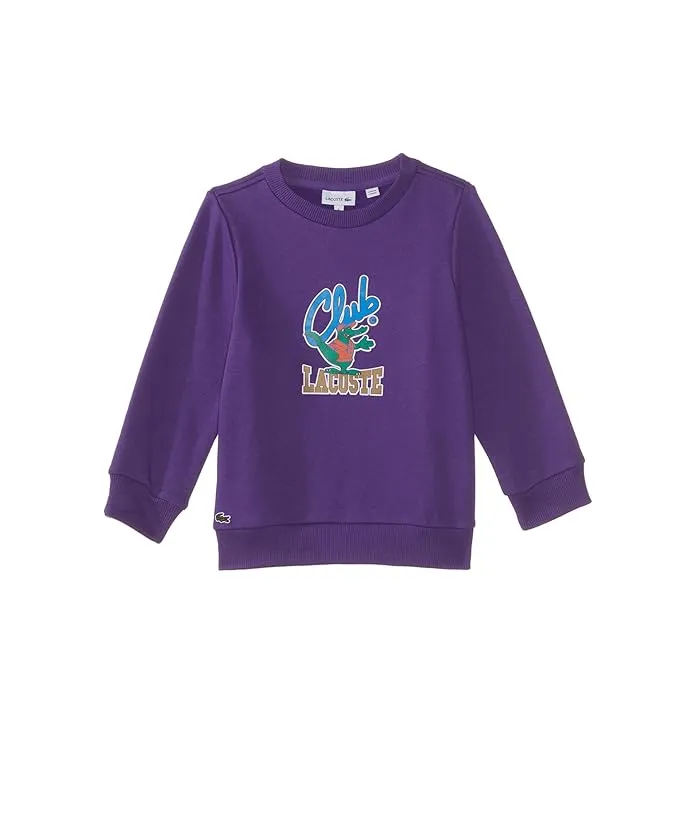 Lacoste Children's Club Crew Neck Fleece Sweater (Toddler/Little Kids/Big Kids)