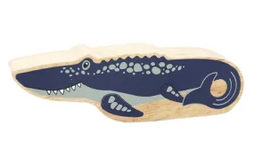 Blue Mosasaurus Wooden Toy