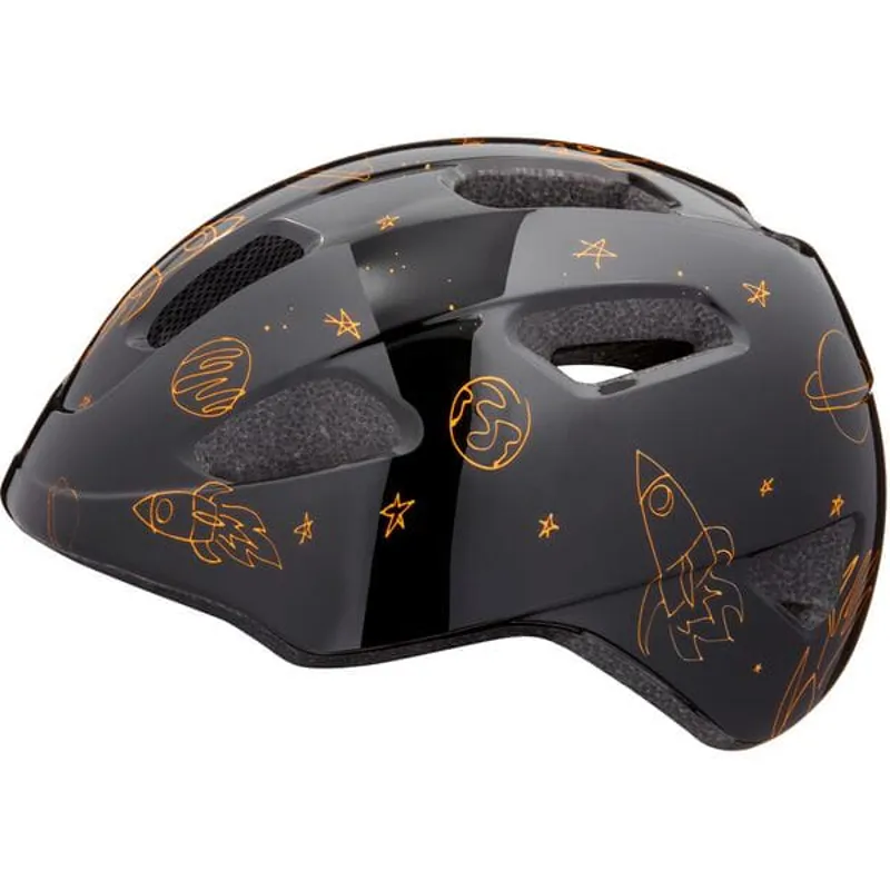 Lazer PNut KinetiCore Uni-Kids Helmet in Flying Rocket Black