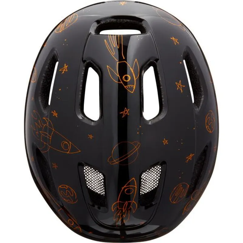 Lazer PNut KinetiCore Uni-Kids Helmet in Flying Rocket Black