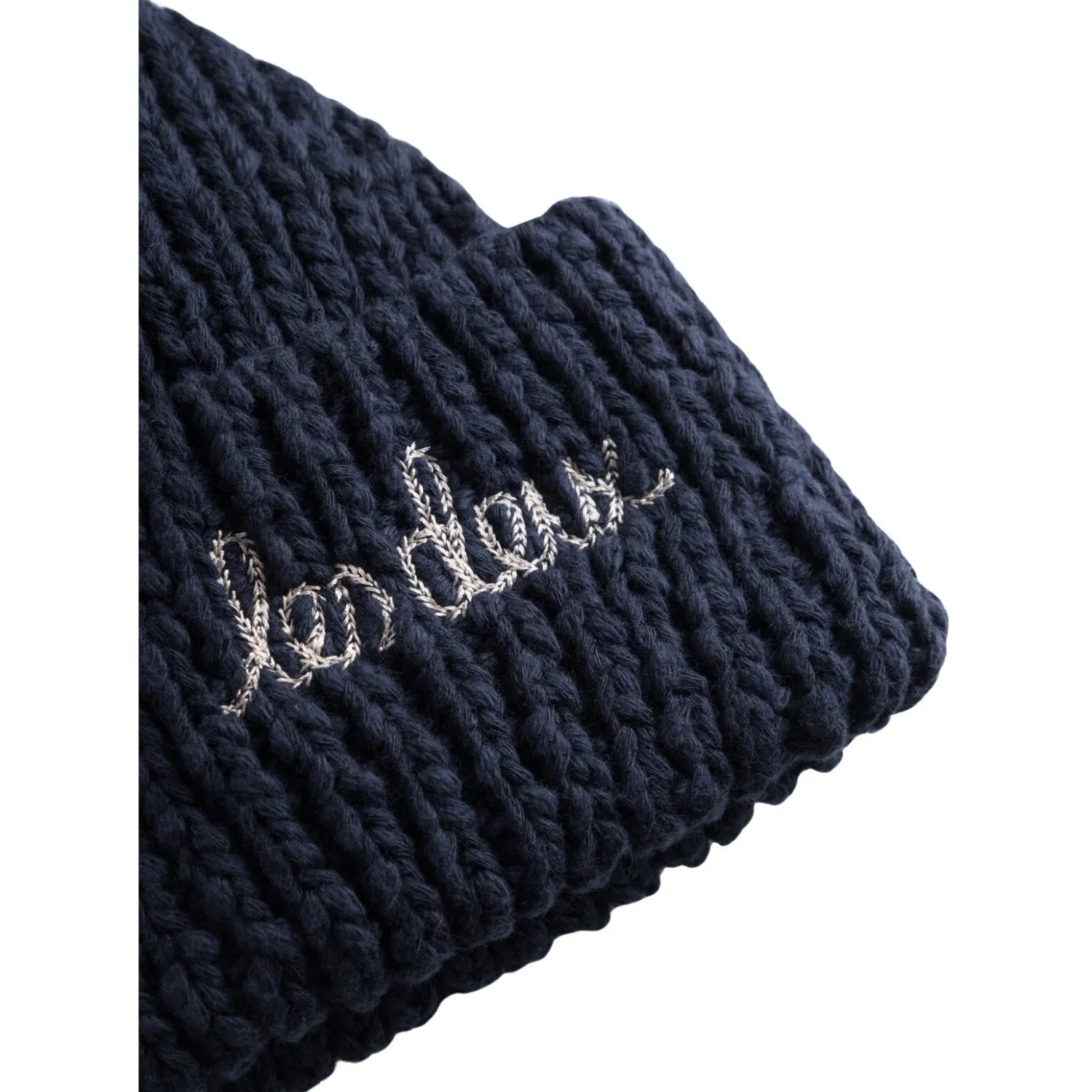 Les Deux Children's Navy Blue Errol Cotton Beanie