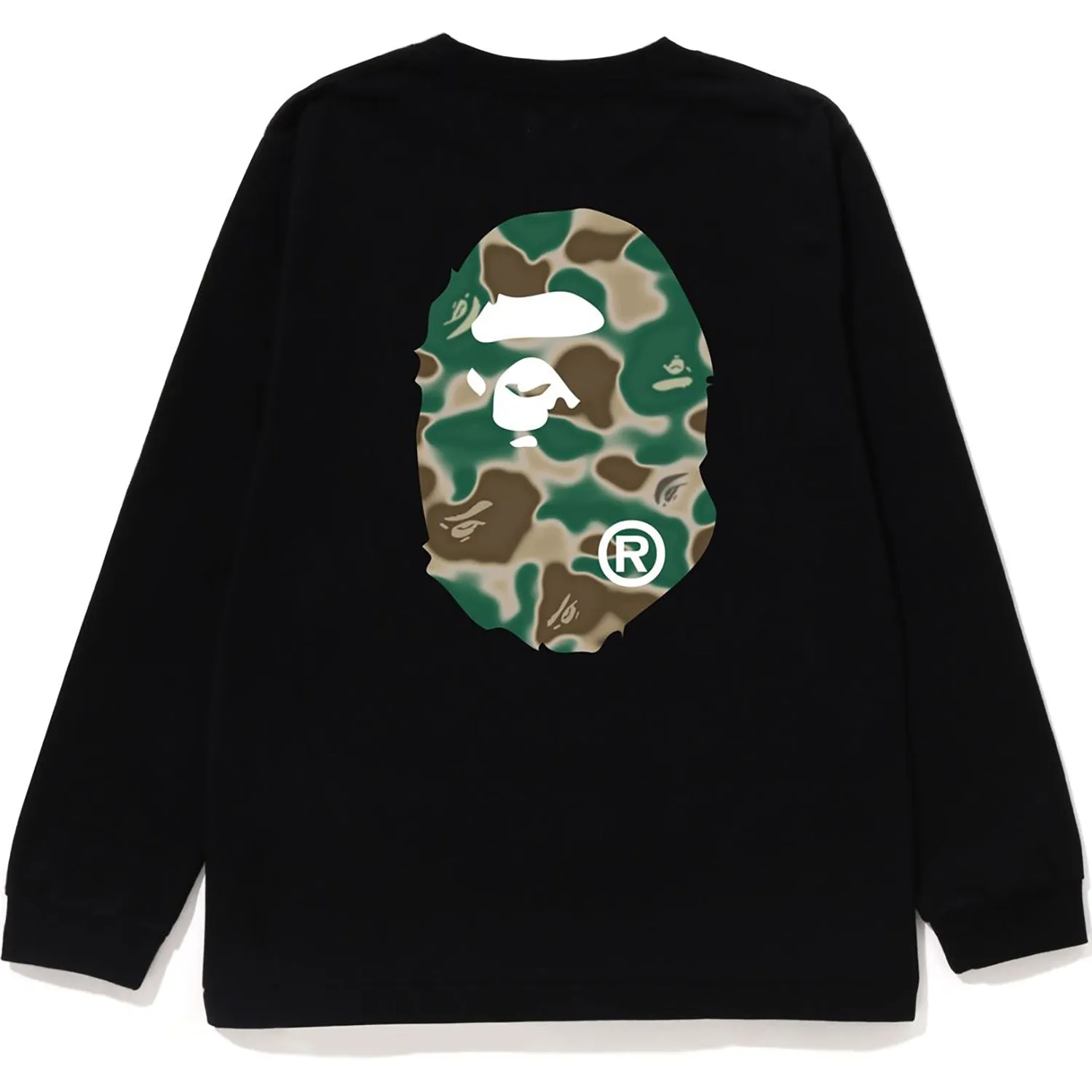 Kids Long Sleeve Tee with Liquid Camo Design