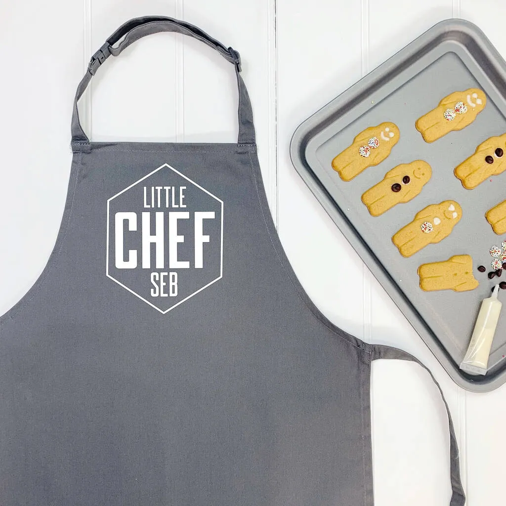 Little Chef Personalised Hexagon Kids Apron