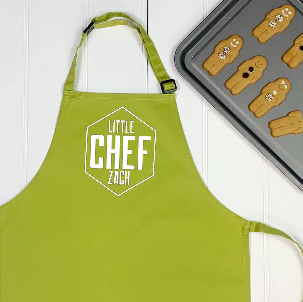 Little Chef Personalised Hexagon Kids Apron