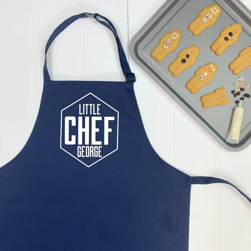 Little Chef Personalised Hexagon Kids Apron