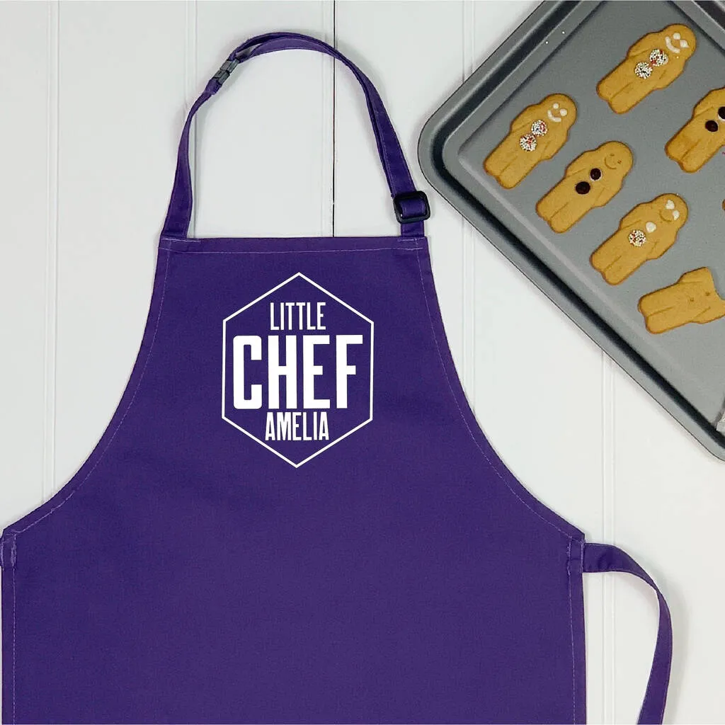 Little Chef Personalised Hexagon Kids Apron