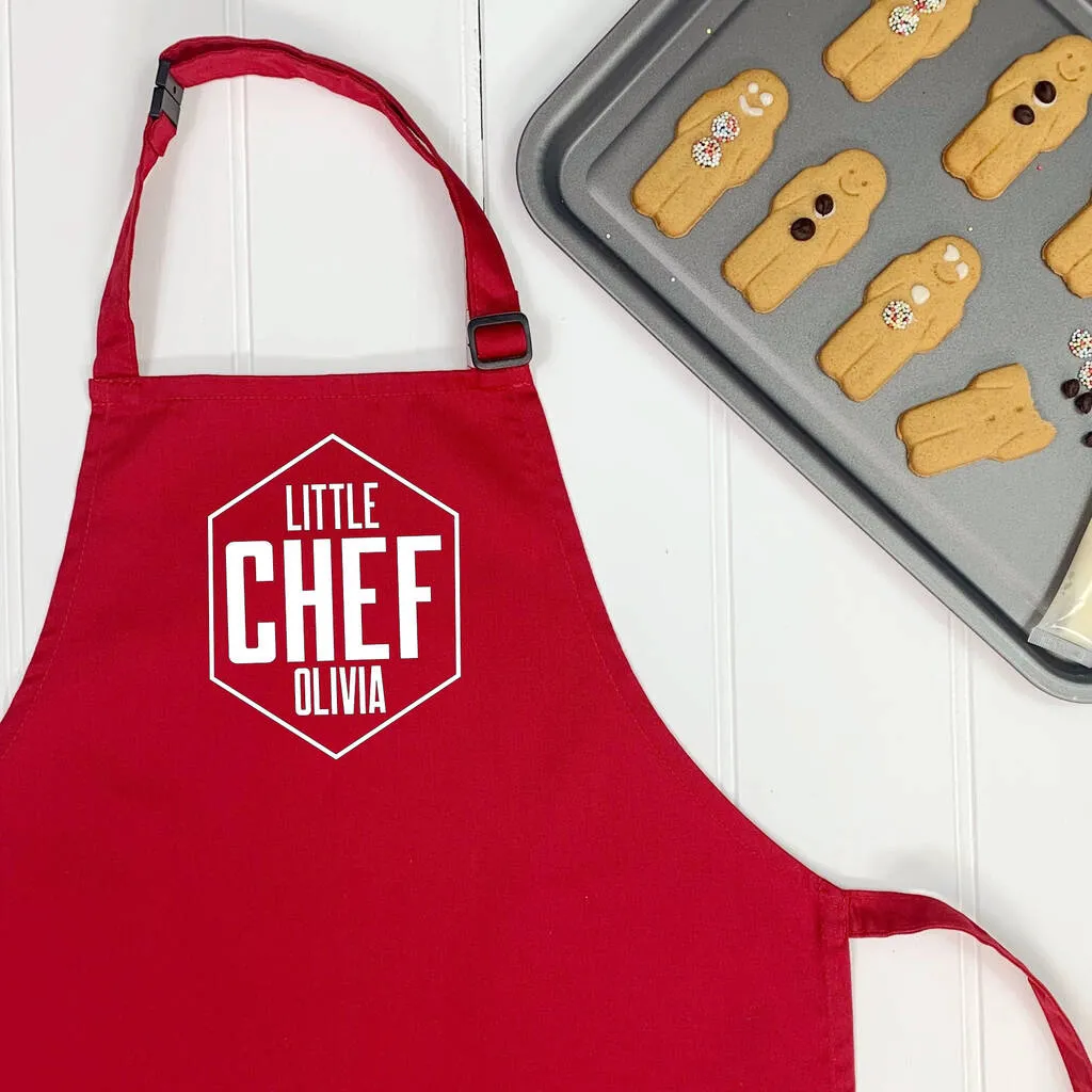 Little Chef Personalised Hexagon Kids Apron