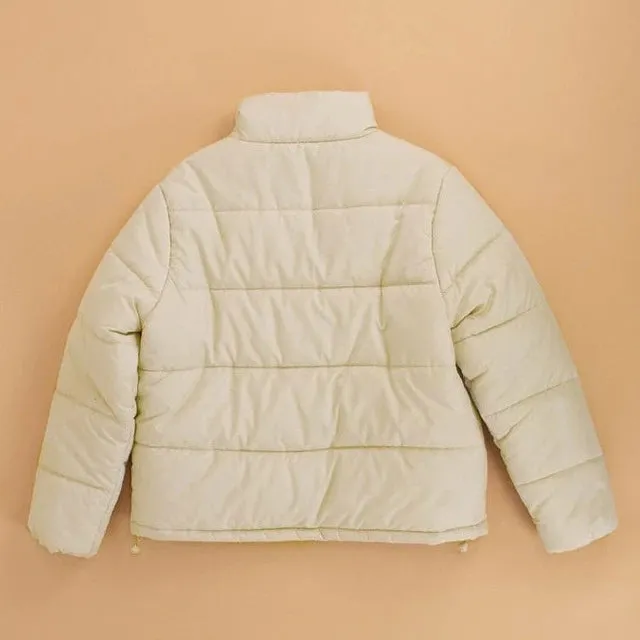 Losan Children's Water-Resistant Beige Puffer Jacket